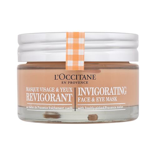 Pleťová maska L'Occitane Invigorating Face & Eye Mask 75 ml poškozená krabička