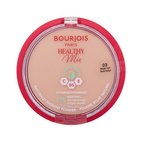 Pudr BOURJOIS Paris Healthy Mix Clean & Vegan Naturally Radiant Powder 10 g 03 Rose Beige