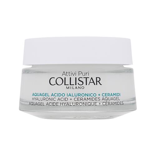Pleťový gel Collistar Pure Actives (Attivi Puri) Hyaluronic Acid + Ceramides Aquagel 50 ml