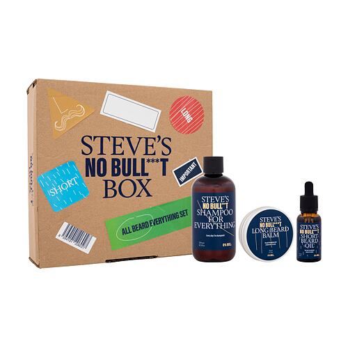 Šampon Steve´s No Bull***t All Beard Everything Set 250 ml poškozená krabička Kazeta