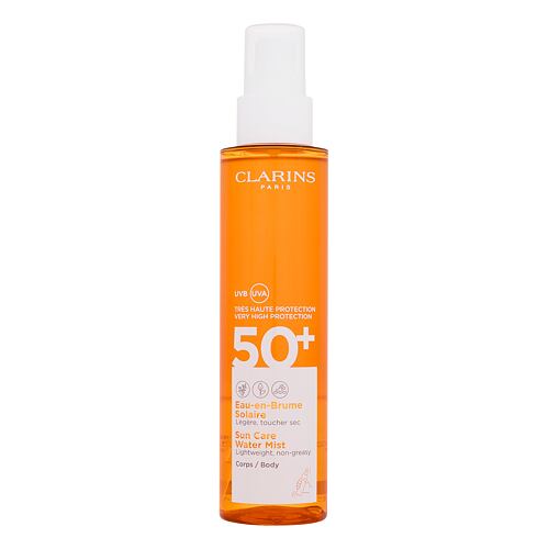 Opalovací přípravek na tělo Clarins Sun Care Water Mist SPF50+ 150 ml