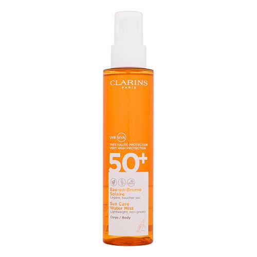 Opalovací přípravek na tělo Clarins Sun Care Water Mist SPF50+ 150 ml