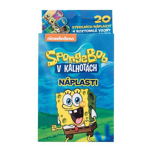 Náplast Nickelodeon SpongeBob Plaster 20 ks poškozená krabička