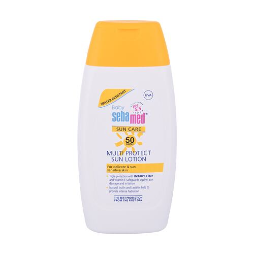Opalovací přípravek na tělo SebaMed Baby Sun Care Multi Protect Sun Lotion SPF50 200 ml poškozená krabička