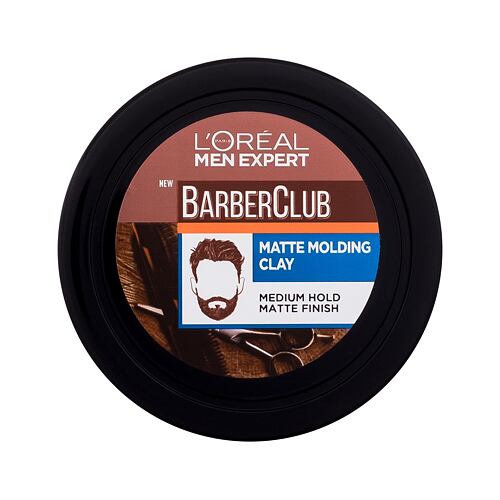 Krém na vlasy L'Oréal Paris Men Expert Barber Club Messy Hair Molding Clay 75 ml