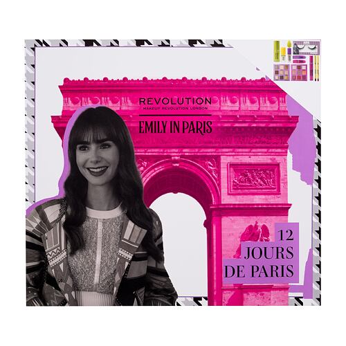 Dekorativní kazeta Makeup Revolution London Emily In Paris 12 Jours De Paris Advent Calendar 1 ks Kazeta