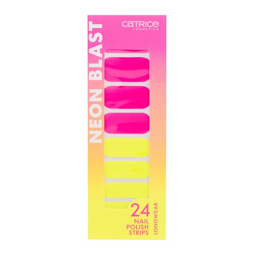 Ozdoby na nehty Catrice Neon Blast Nail Polish Strips 24 ks 010 Neon Explosion