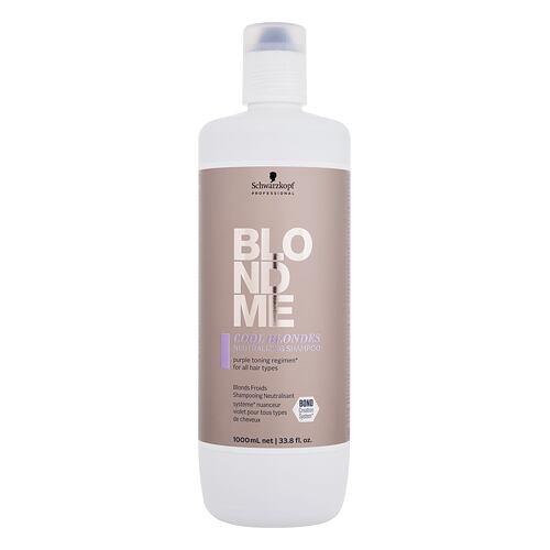 Šampon Schwarzkopf Professional Blond Me Cool Blondes Neutralizing Shampoo 1000 ml