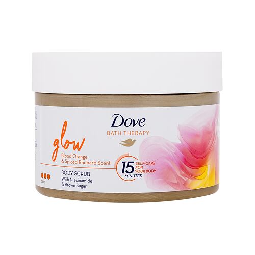 Tělový peeling Dove Bath Therapy Glow Body Scrub 295 ml