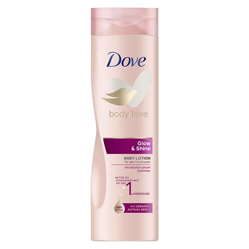 Tělové mléko Dove Body Love Glow & Shine 250 ml