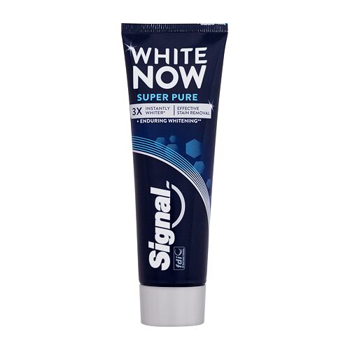 Zubní pasta Signal White Now Super Pure 75 ml poškozená krabička