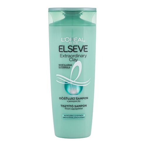 Šampon L'Oréal Paris Elseve Extraordinary Clay Rebalancing Shampoo 400 ml poškozený flakon