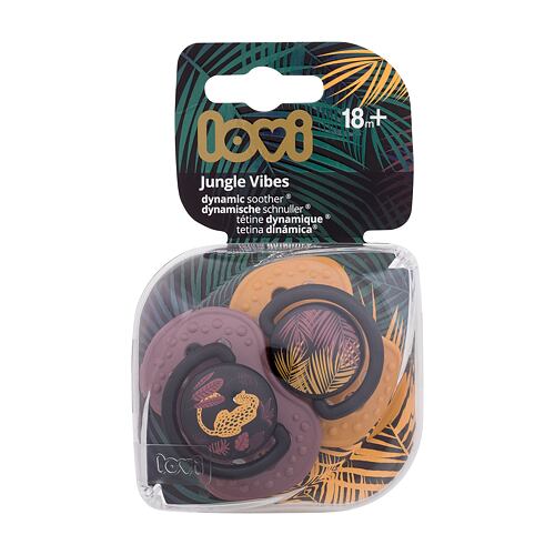 Dudlík LOVI Jungle Vibes Dynamic Soother Girl 18m+ 2 ks poškozený obal