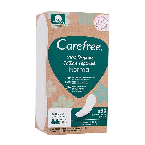 Slipová vložka Carefree Organic Cotton Normal 30 ks poškozená krabička
