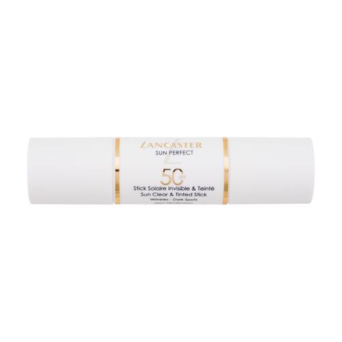 Opalovací přípravek na obličej Lancaster Sun Perfect Sun Clear & Tinted Stick SPF50 12 g poškozená krabička