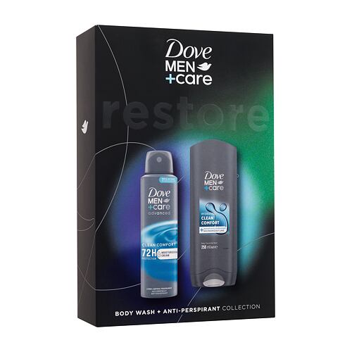 Sprchový gel Dove Men + Care Clean Comfort 250 ml poškozená krabička Kazeta