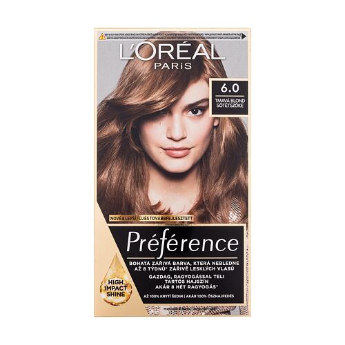 Barva na vlasy L'Oréal Paris Préférence 60 ml 6.0