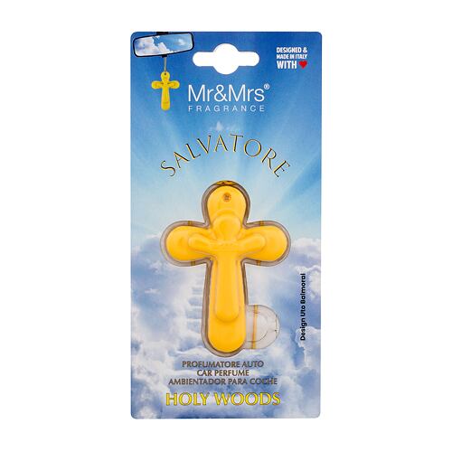 Vůně do auta Mr&Mrs Fragrance Salvatore Holy Woods Yellow 1 ks