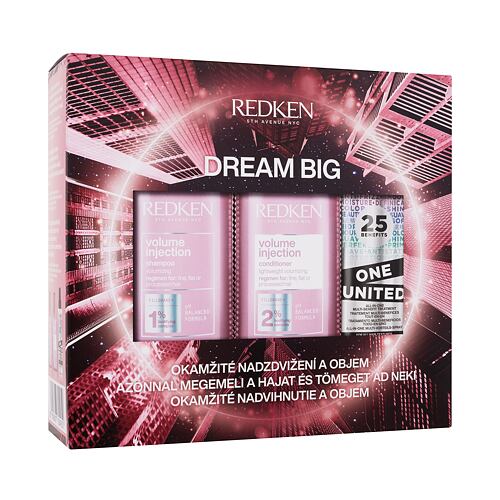 Šampon Redken Volume Injection Dream Big 300 ml poškozená krabička Kazeta