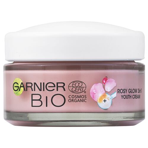 Denní pleťový krém Garnier Bio Rosy Glow 3in1 50 ml