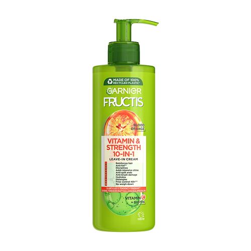 Bezoplachová péče Garnier Fructis Vitamin & Strength 10-IN-1 Leave-In-Cream 400 ml