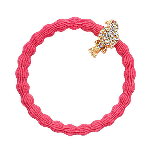Gumička na vlasy By Eloise London Bling Charms Gold Diamanté Bird Neon Peach 1 ks Neon Peach