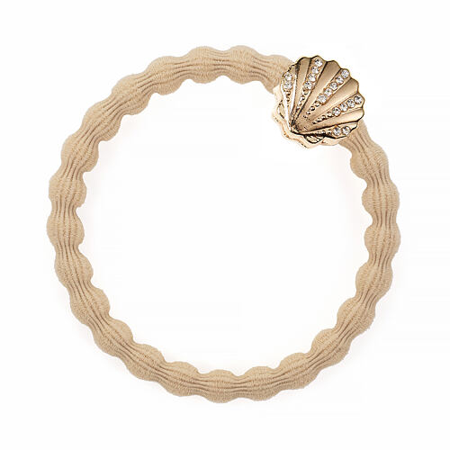 Gumička na vlasy By Eloise London Bling Charms Seashell 1 ks Sand