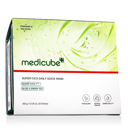 Pleťová maska Medicube Super Cica Daily Quick Mask 30 ks