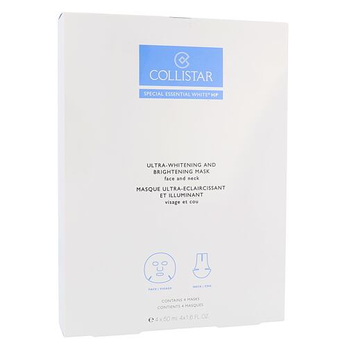 Pleťová maska Collistar Special Essential White HP Ultra-Whitening Mask 4x50 ml