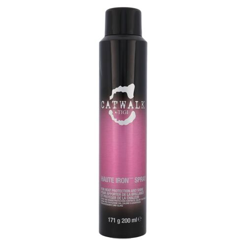 Pro tepelnou úpravu vlasů Tigi Catwalk Haute Iron Spray 200 ml poškozený flakon