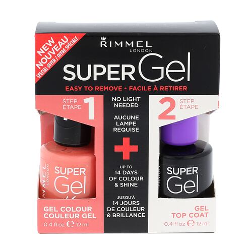 Lak na nehty Rimmel London Super Gel By Kate 12 ml 031 Perfect Posy Kazeta