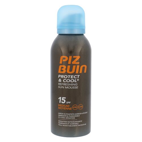 Opalovací přípravek na tělo PIZ BUIN Protect & Cool SPF15 150 ml poškozený flakon