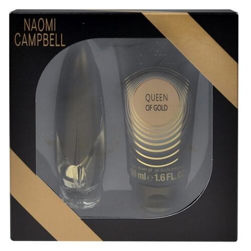 Toaletní voda Naomi Campbell Queen Of Gold 15 ml poškozená krabička Kazeta
