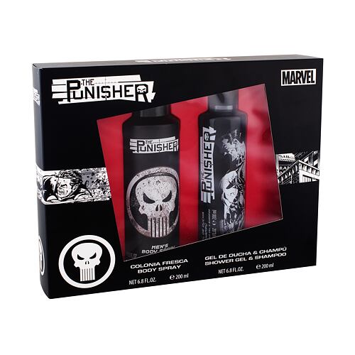 Sprchový gel Marvel The Punisher 200 ml poškozená krabička Kazeta