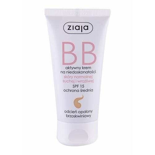 BB krém Ziaja BB Cream Normal and Dry Skin SPF15 50 ml Dark