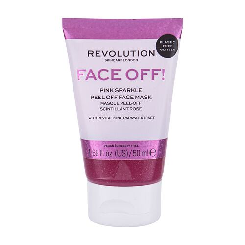 Pleťová maska Revolution Skincare Face Off! Pink Sparkle 50 ml