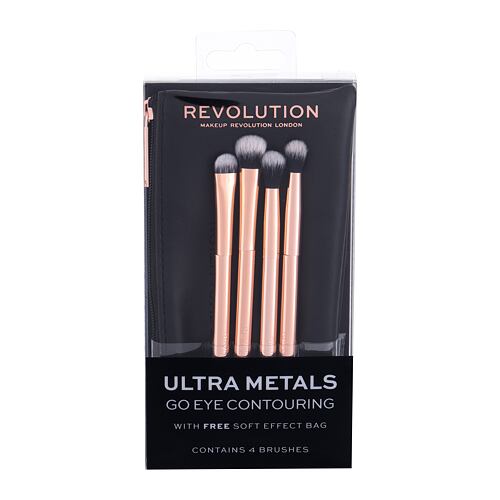 Štětec Makeup Revolution London Brushes Ultra Metals Go Eye Contouring 1 ks Kazeta