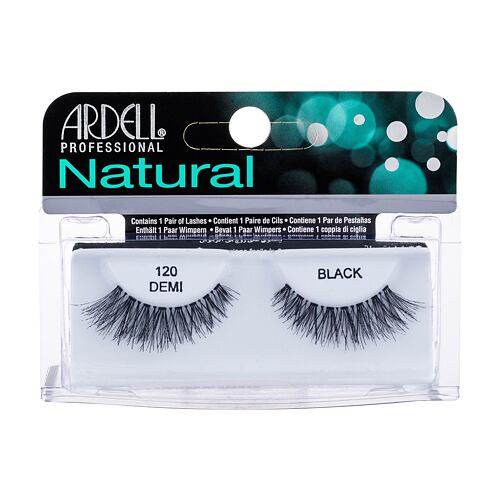 Umělé řasy Ardell Natural Demi 120 1 ks Black poškozená krabička