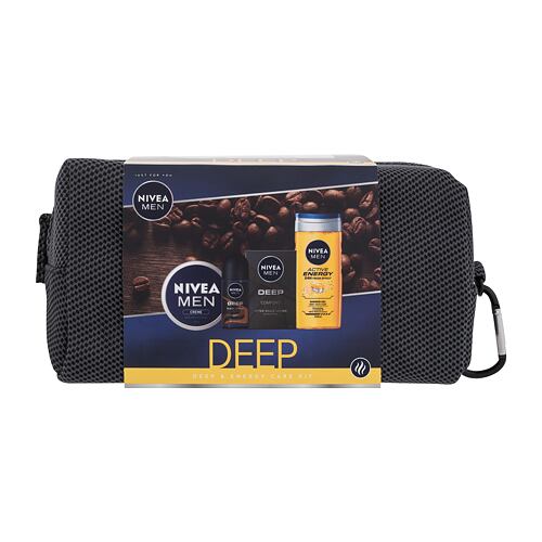 Voda po holení Nivea Men Deep Deep & Energy Care Kit 100 ml Kazeta