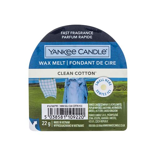 Vonný vosk Yankee Candle Clean Cotton 22 g
