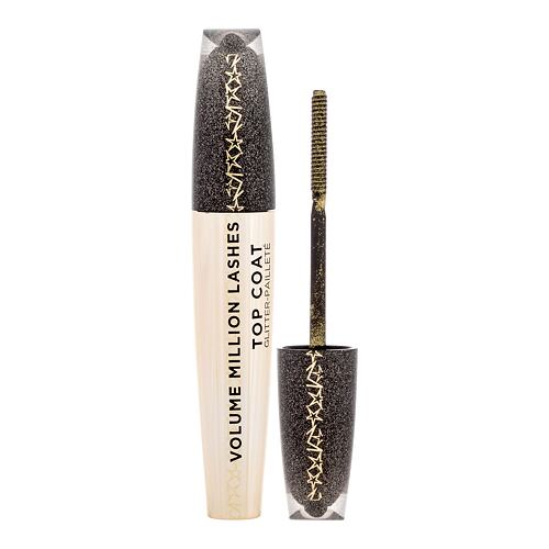 Řasenka L'Oréal Paris Volume Million Lashes Top Coat Glitter 8,9 ml Transparent Gold