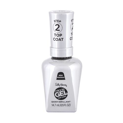 Lak na nehty Sally Hansen Miracle Gel Top Coat 14,7 ml 101 Top Coat poškozený flakon