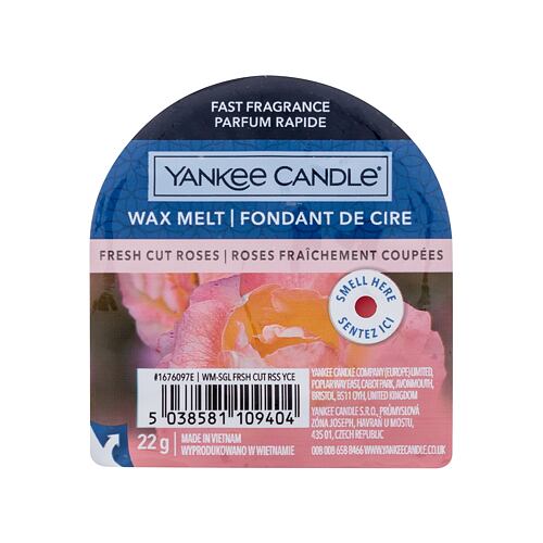 Vonný vosk Yankee Candle Fresh Cut Roses 22 g poškozený obal