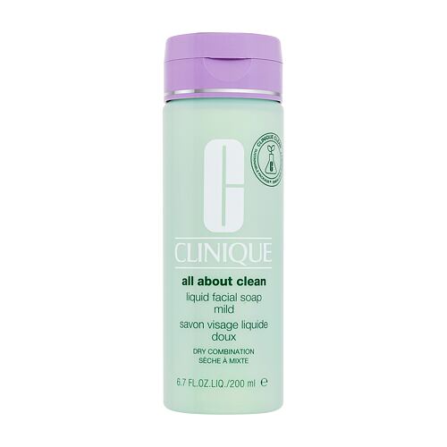 Čisticí mýdlo Clinique All About Clean Liquid Facial Soap Mild 200 ml