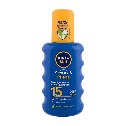 Opalovací přípravek na tělo Nivea Sun Protect & Moisture SPF15 200 ml poškozený flakon