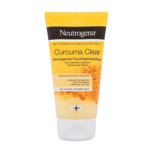 Denní pleťový krém Neutrogena Curcuma Clear Moisturizing and Soothing Cream 75 ml