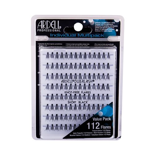 Umělé řasy Ardell Individuals Duralash Knot-Free Flares 112 ks Short Black poškozená krabička