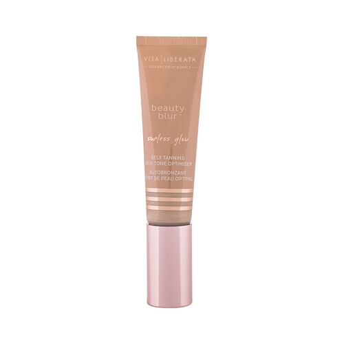 CC krém Vita Liberata Beauty Blur Sunless Glow Primer & Tinted Moisturizer 30 ml Latte Light poškozená krabička