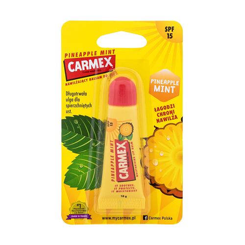 Balzám na rty Carmex Pineapple Mint SPF15 10 g poškozený obal