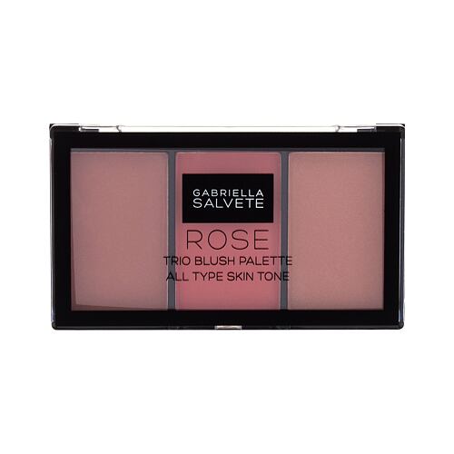 Tvářenka Gabriella Salvete Trio Blush Palette 15 g 02 Rose poškozená krabička